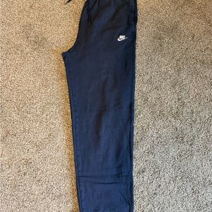 Nike Dark Blue Joggers with White Logo Tag